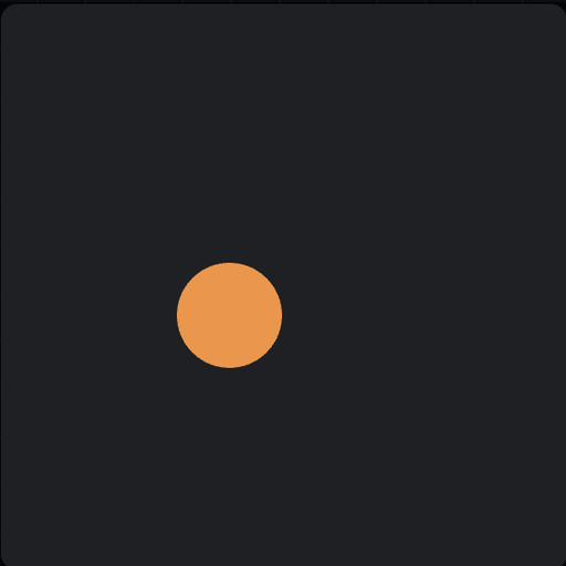 Bouncing ball p5.js demo with code snippet